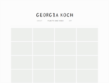 Tablet Screenshot of georgiakoch.com